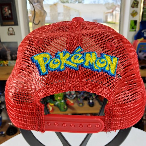 Pokémon Poké Ball Mesh Youth/Small Adult Adjustable Hat - Picture 5 of 9